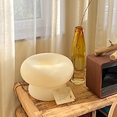 cheap Bedside Lamp-Creative Design Donut Atmosphere Lamp Plug- in Control Use Table Lamp Modern Night Lamp for Bedside Bedroom Or Warm Decoration