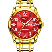 ieftine Ceasuri Quartz-Ceasuri de lux pentru bărbați cu lumină impermeabile din oțel inoxidabil ceas cu cuarț dată calendar ceas de afaceri Relogio Masculino