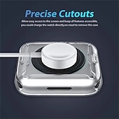 Χαμηλού Κόστους Smartwatch Θήκη-Συμβατό με Apple Watch Series 8 7 45mm / Series 8 7 41mm / Series 6 5 4 SE 44mm / Series 6 5 4 SE 40mm / Series 3 2 1 42mm All Around Protective Ανθεκτική σε πτώσεις TPU Παρακολουθήστε Κάλυμμα