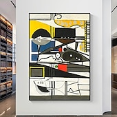preiswerte Abstrakte Gemälde-Handgemaltes Picasso-Ölgemälde, Picasso-Gemälde, abstraktes figuratives Wandkunstbild, handgefertigtes Gemälde, Kunstwerk für Heimdekoration, Wohnzimmer, Schlafzimmer, gerollte Leinwand, ohne Rahmen