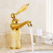 abordables Classiques-Robinet lavabo - Séparé Plaqué Set de centre Mitigeur un trouBath Taps