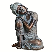 voordelige Beelden-slapende Boeddhabeeld - harssculptuur voor woondecoratie en religieuze praktijk