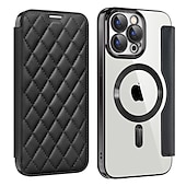 preiswerte Handyhülle für iPhone-Handyhülle für iPhone 16e Apple AirTag iPhone 16 iPhone 15 Pro Max Plus 14 13 12 11 Wallet Case mit Magsafe transparentem Kartensteckplatz Retro TPU PU-Leder