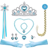 abordables Disfraces para niños-Frozen Cuento de Hadas Princesa Elsa Vestido de niña de las flores Disfraz de fiesta temática Vestidos de tul Cosplay Cosplay de película for Chica Niños Navidad Carnaval Mascarada Boda Invitado a la