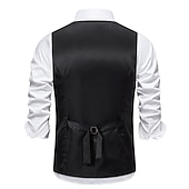 ieftine Blazere și veste-Epocă Anii 1920 Γιλέκο Vestă Gatsby Domn Nași de Căsătorie Croi Slim Bărbați Mascaradă Nuntă Invitat la nunta Petrecere / Seara Adulți Vestă