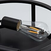 billiga Plafonder-infälld taklampa, bondgårdsarmatur, taklampor målade rostskyddande svart för hall, entré, tvättstuga, etc 110-240v