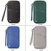 abordables Porte-cartes et étuis-Portefeuille de passeport de voyage porte-passeport familial organisateur de documents de voyage accessoires de voyage sac à documents porte-cartes