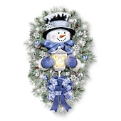 abordables Etiqueta engomada-Pegatinas de pared de invierno con forma de muñeco de nieve y corona de bienvenida cálida, pegatinas navideñas para puertas, paredes y ventanas, decoración del hogar