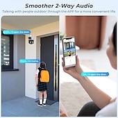 economico Videocamere di sorveglianza per esterni-telecamera wifi visione notturna esterna doppio schermo rilevamento umano 3mp protezione di sicurezza telecamera ip di sorveglianza cctv