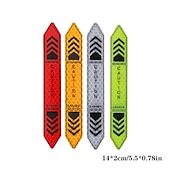 cheap Car Stickers-4 Pcs Car Door Warning Stickers Night Visibility Reflective Tape Door Stickers Decorative Stickers Car Body Reflective Strip Car Accessories