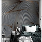 voordelige Behang-cool wallpapers 3d abstracte muurschildering behang muurschildering muurstickers bladeren abstracte schets foto geschikt voor hotel woonkamer slaapkamer art deco