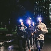 levne Domácí přístroje-čepice unisex s lehkým usb dobíjecí 4 led čepice teplá pletená čepice pro tátu otce muži ženy manžel pletená čepice vánoční dárky