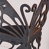  Elegant Wooden Butterfly Single Tier Wall Shelf for Home Decor and Storage