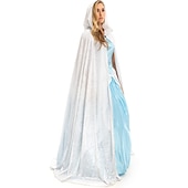 levne Pláště a pláštěnky-Retro Středověké Punková gotika plášť s kapucí Ren Faire Čerodějnice Čaroděj Viking Unisex Keltské Viking Fantazie předvečer Všech svatých Karneval Výkon Párty Plesová maškaráda Dospělé Přehoz Cel
