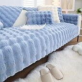 abordables Funda de sofá para mascotas-Funda de sofá sherpa, alfombrilla de asiento de sofá, funda de felpa, fundas de sofá seccionales, protector de muebles, fundas de sofá antideslizantes para perros, gatos, niños (se venden por