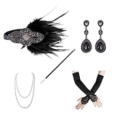 preiswerte Zubehör und mehr-Retro Vintage Goldene Zwanziger 1920er Flapper-Stirnband Zubehörset Der große Gatsby Hochzeitsgast Kostüm Damen Karneval Maskerade Leistung Party / Abend Hochzeitsempfang Erwachsene 1 x