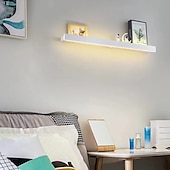 tanie Kinkiety-Minimalistyczna długa półka na kinkiet, 60/80/100/120cm nowoczesny kinkiet LED w tle salon sypialnia nocna, aluminiowy kinkiet wewnętrzny ligting kinkiet 110-240v