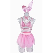 ieftine Costume Sexy -Costum Cosplay tutu Set Sutien Fata iepuraș Costum sexy Adulți Pentru femei Carnaval Mascaradă Mardi Gras Petrecere Halloween Performanță Îmbrăcați-vă