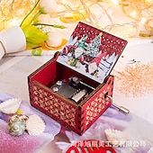 preiswerte Event &amp; Party Supplies-entzückende, antik geschnitzte, handgekurbelte Spieluhr aus Holz – perfektes Weihnachtsgeschenk für Kinder, Mama, Papa, Freunde und mehr!