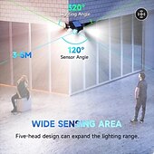 economico Applique per esterni-1 pc 8 W Illuminazione esterna da parete Ad energia solare Luce fredda 3.2 V 300 Perline LED
