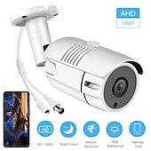 baratos Câmaras de Rede IP de Interior-Câmera de segurança analógica de 2mp hd 1080p câmera de vigilância com visão noturna interna à prova de intempéries para sistema de vigilância por vídeo doméstico