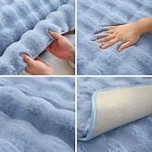 abordables Funda de sofá para mascotas-Funda de sofá sherpa, alfombrilla de asiento de sofá, funda de felpa, fundas de sofá seccionales, protector de muebles, fundas de sofá antideslizantes para perros, gatos, niños (se venden por