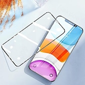 Недорогие Защитные плёнки для экрана iPhone-2 штs Защитная пленка Назначение Apple айфон 16 iPhone 15 Pro Max 14 Plus 13 12 11 Pro Max Закаленное стекло Уровень защиты 9H Анти-пузыри Против отпечатков пальцев HD Совместимость с 3D Touch