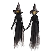 お買い得  ハロウィンの屋外-音声コントロール、サウンド付き、ハロウィーン、カラフルなグラデーション、魔女、ゴースト、雰囲気、レイアウト、シーン、装飾、小道具、芝生、フロアランプ