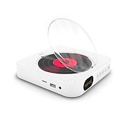 Χαμηλού Κόστους Ηχεία-Kc-909 φορητό cd player ενσωματωμένο ηχείο στερεοφωνικό cd player με διπλή υποδοχή ακουστικών 3,5 χιλιοστών led οθόνη led επιτοίχιας συσκευή αναπαραγωγής μουσικής cd με τηλεχειριστήριο IR υποστηρίζει