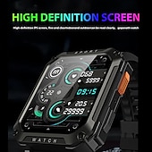 お買い得  スマートウォッチ-LIGE BW0619 スマートウォッチ 2.01 インチ スマート·ウォッチ ブルートゥース 着信通知 アクティビティトラッカー 睡眠サイクル計測器 と互換性があります Android iOS 女性 男性 コンパス メッセージ受信通知 ステップトラッカー IP 67 44mmの時計ケース