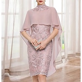 billige mors wraps-Bryllups Gjest Sjaler Kvinnenes Innpakning Rene Elegante Uten Ermer Chiffon Bryllupsinnpakninger Med Ren Farge Fest Vår  Sommer kle deg å imponere