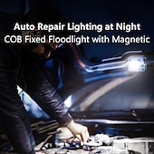 お買い得  作業灯-LEDキーチェーン懐中電灯、コブキーホルダーワークライト、ポータブルミニ充電式、6つの照明モード懐中電灯、マグネットベース付き、夜のキャンプ、緊急修理、犬の散歩用