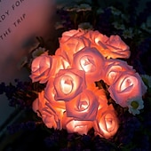 cheap Battery String Lights-3M Rose String Lights 20 LEDs EL Warm White Valentines Creative String Lights Indoor Batteries Powered