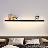 tanie Kinkiety-Minimalistyczna długa półka na kinkiet, 60/80/100/120cm nowoczesny kinkiet LED w tle salon sypialnia nocna, aluminiowy kinkiet wewnętrzny ligting kinkiet 110-240v