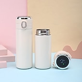 cheap Household Appliances-Smart Thermos Mug Mini Stainless Steel Thermos Cup Portable Leak Proof Water Cup with Filter Water Vacuum Tea Coffee Bottle Cup