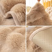 abordables Funda de sofá para mascotas-Funda de sofá sherpa, alfombrilla de asiento de sofá, funda de felpa, fundas de sofá seccionales, protector de muebles, fundas de sofá antideslizantes para perros, gatos, niños (se venden por