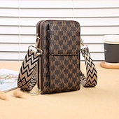 cheap Universal Phone Bags-Women&#039;s Korean version of mobile phone bag with large capacity wide shoulder strap crossbody bag fashionable zipper sturdy zero wallet mobile phone bag