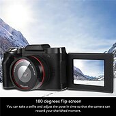 baratos Câmaras, Fotografia &amp; Vídeo-câmera digital selfie com tela flip câmera de vídeo com zoom digital câmera compacta para vlogs