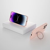 halpa iPhone-kotelot-puhelin Etui Käyttötarkoitus iPhone 13 12 Pro Max Takakuori Magsafen kanssa Tukee langatonta latausta Tukijalka Iskunkestävä Yhtenäinen väri silikageeli Silikoni
