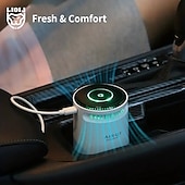 ieftine Purificator de Aer Auto-purificator de aer auto portabil usb tip-c deodorizant filtre de aer purificator de aer cu ioni negativi &amp; lumina de noapte