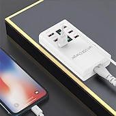 preiswerte USB-Hubs-USB 2.0 Naben 6 Häfen 6-in-1 USB-Hub mit RJ45 5 V / 2A Stromversorgung Für Tablet PC Smartphone