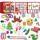 cheap Best Christmas Gifts-Decompression Christmas Countdown Calendar Blind Box Set Decompression Christmas Countdown Blind Box Gift Toy for Christmas Gifts