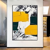 ieftine Picturi Abstracte-picturi în ulei realizate manual, pânză, artă de perete, pictură cu cuțit de culoare abstractă modernă, pentru decorarea casei, pictură rulată fără rame, neîntinsă