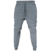 economico Pantaloni della tuta-Per uomo Pantaloni in pile Pantaloni della tuta Jogging Pareggiatore Pantaloni invernali Tasche A cordoncino Vita elastica Tinta unica Caldo Lunghezza intera Giornaliero Informale Più velluto Morbido