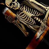 levne Halloween trička-pánská medvědí košile letní havajská košile lebka pivo ztlumení černá modrá fialová oranžová halloween krátký rukáv potisk móda ležérní měkký