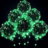 abordables 123496-réception de mariage élégante fête ballon LED fête lumineuse fournitures de mariage décoration de fête de dortoir décoration de bulle transparente anniversaire mariage ballons LED guirlandes
