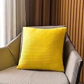 levne Trendy polštáře-dekorativní přehozové polštáře pruhované manšestrové povlaky na polštáře jednobarevné polštáře pohovka polštář opěrka hlavy opěrka polštář 1ks