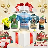 voordelige Heren shirts-Voor heren Wielrenshirt Korte mouw Fietsen Shirt Kleding Bovenlichaam met 3 achterzakken Bergracen Wegwielrennen Ademend Sneldrogend Vochtregelerend Reflecterende strips Zwart Geel Rood Grafisch