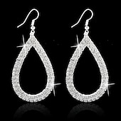 cheap Earrings-Women&#039;s Drop Earrings Fine Jewelry Classic Precious Stylish Simple Earrings Jewelry Silver / Gold For Wedding Party 1 Pair