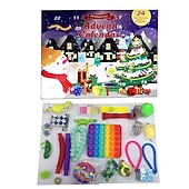cheap Best Christmas Gifts-Decompression Christmas Countdown Calendar Blind Box Set Decompression Christmas Countdown Blind Box Gift Toy for Christmas Gifts